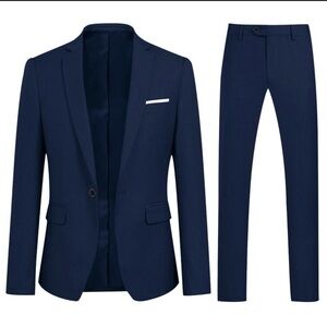 Elegant Dark Blue Men's Suit